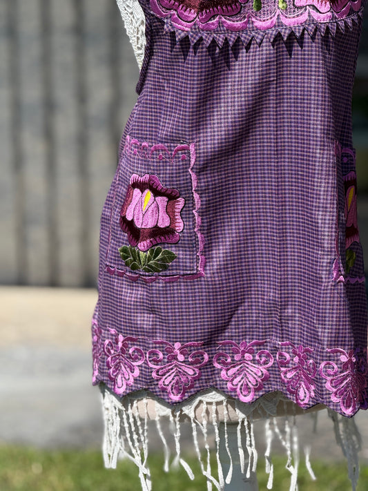 Dark Violet Apron/Mandil M