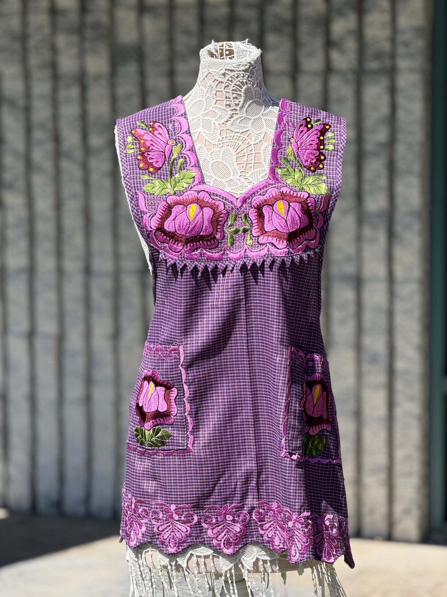 Dark Violet Apron/Mandil M