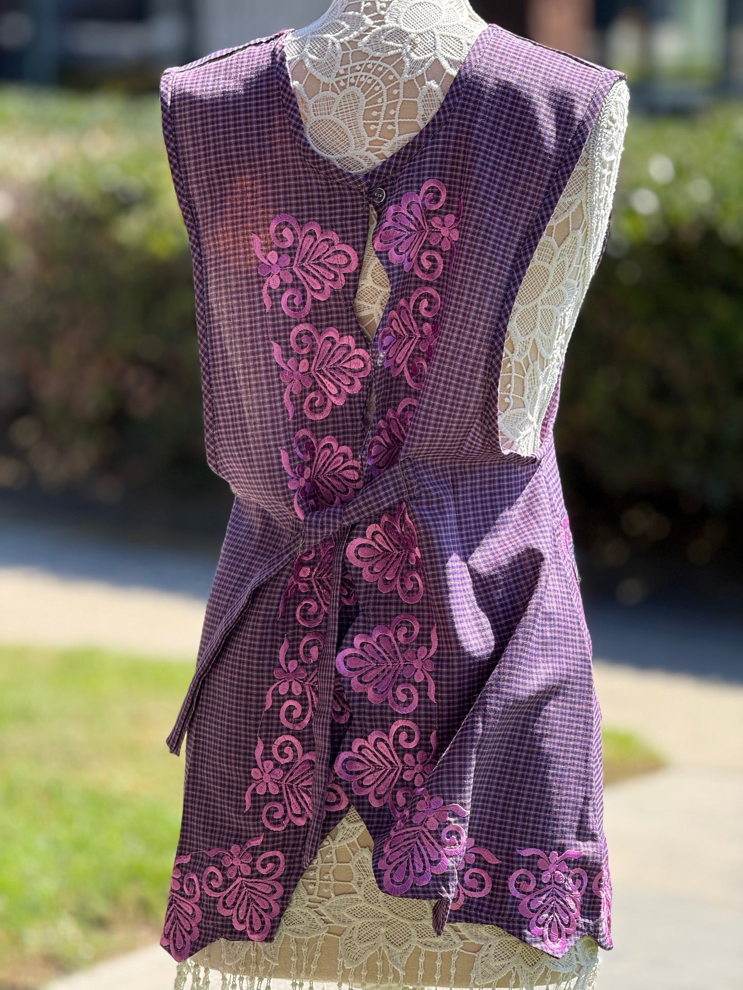 Dark Violet Apron/Mandil M