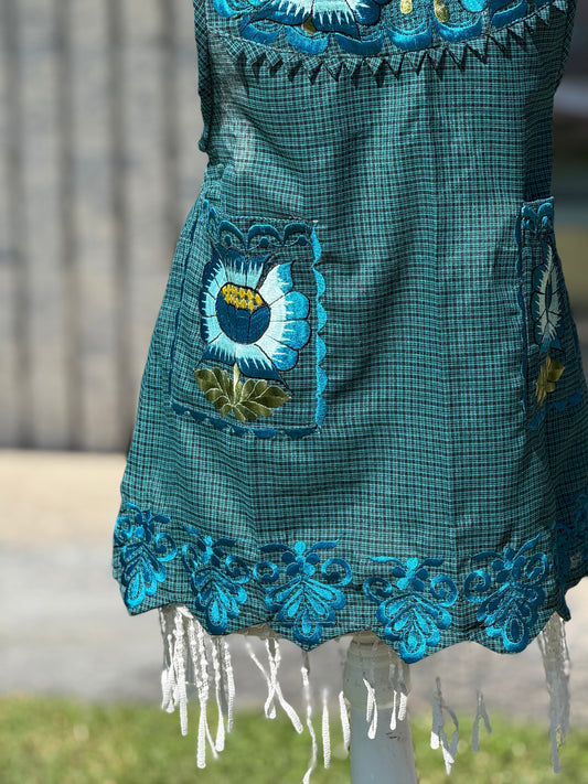 Teal Apron/Mandil M