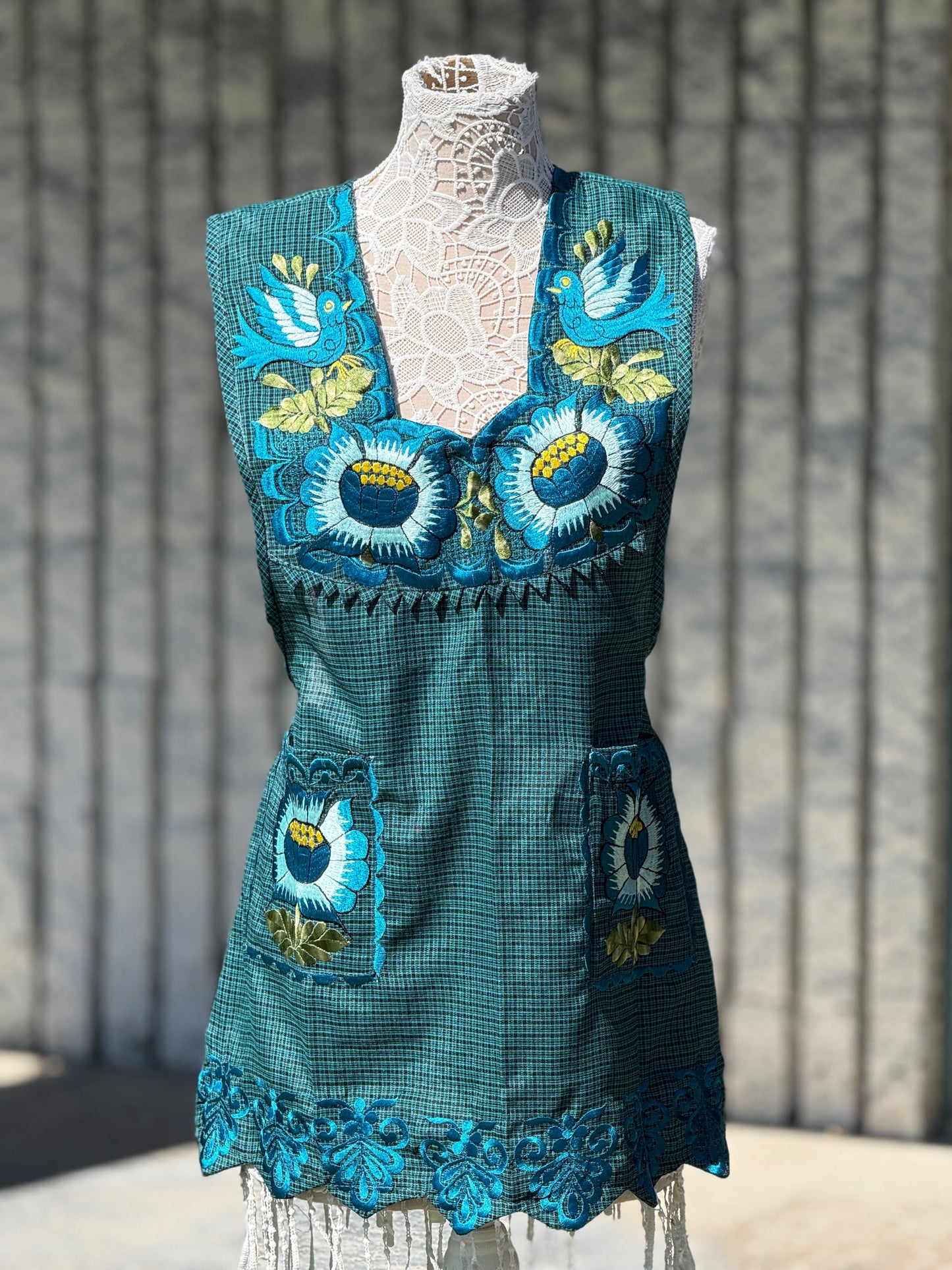 Teal Apron/Mandil M