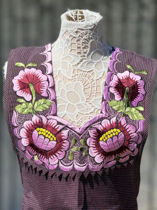 Plum  Apron/Mandil M
