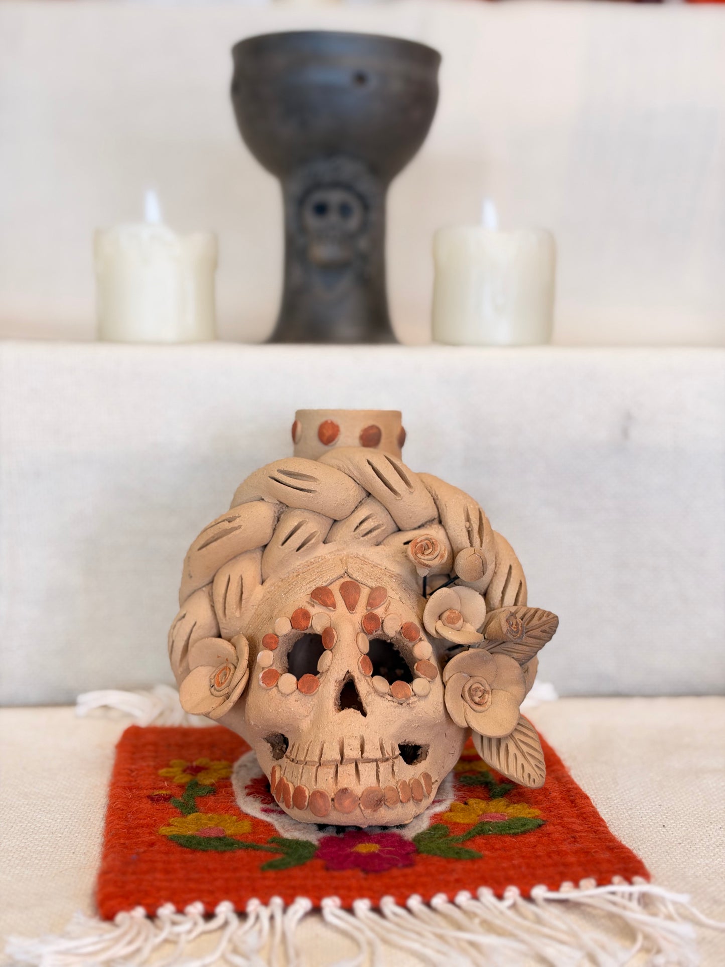 Catrina Natural CandleHolder "M"