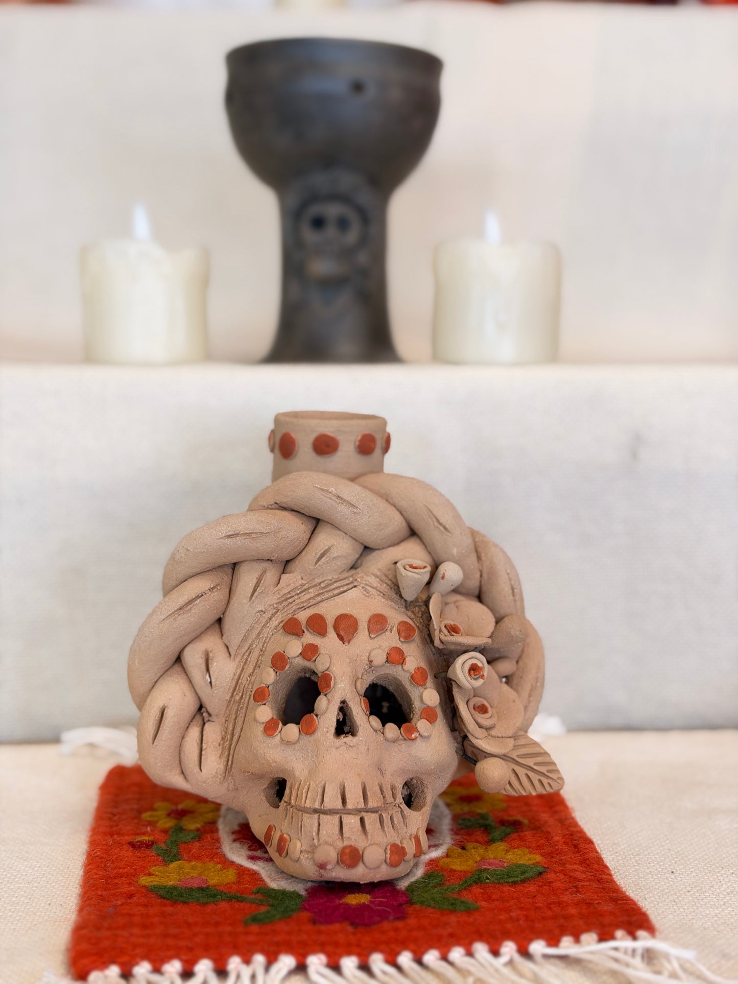 Catrina Natural CandleHolder "N"