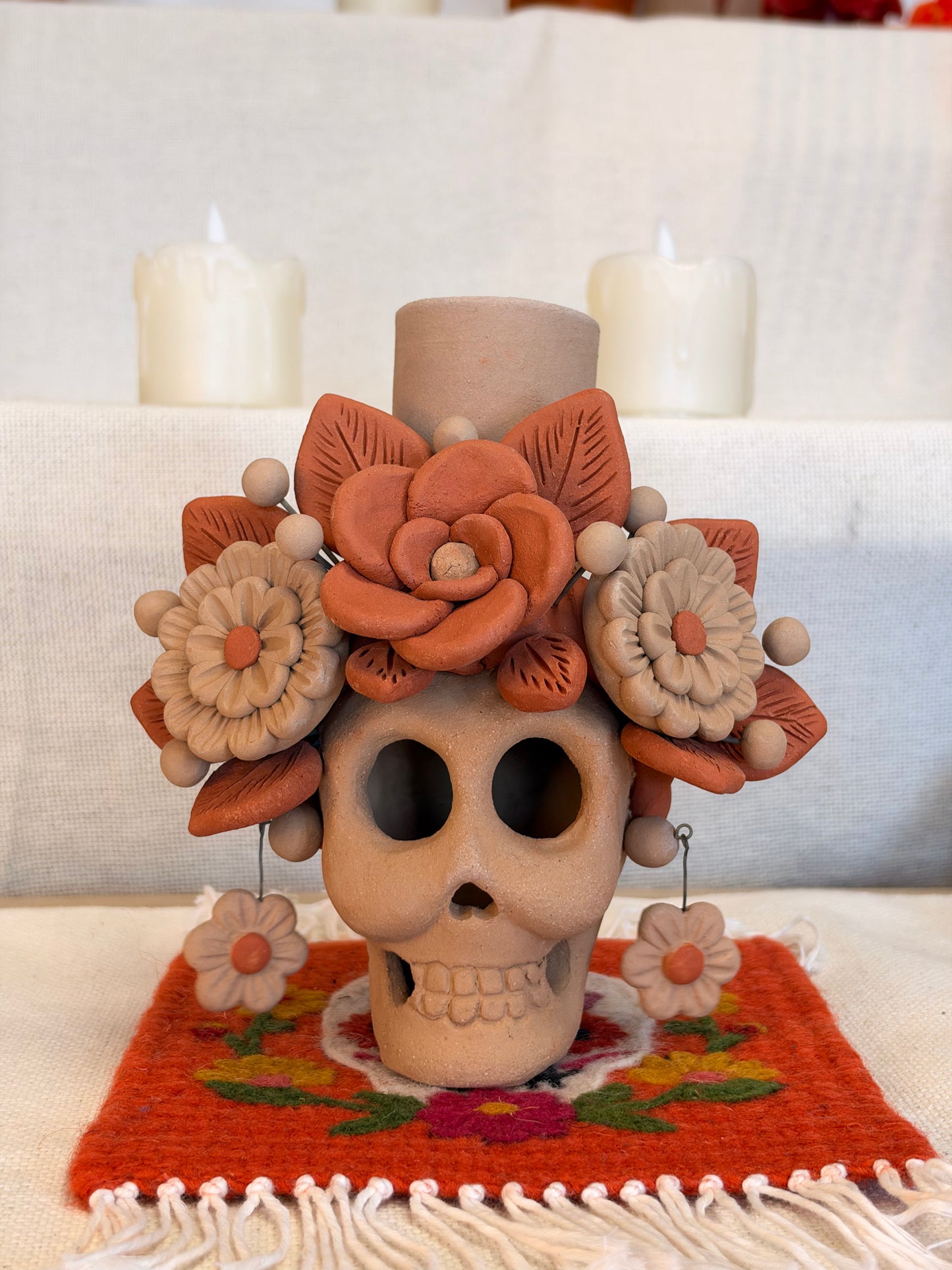 Catrina Filigrana Candle Holder 6" (T)