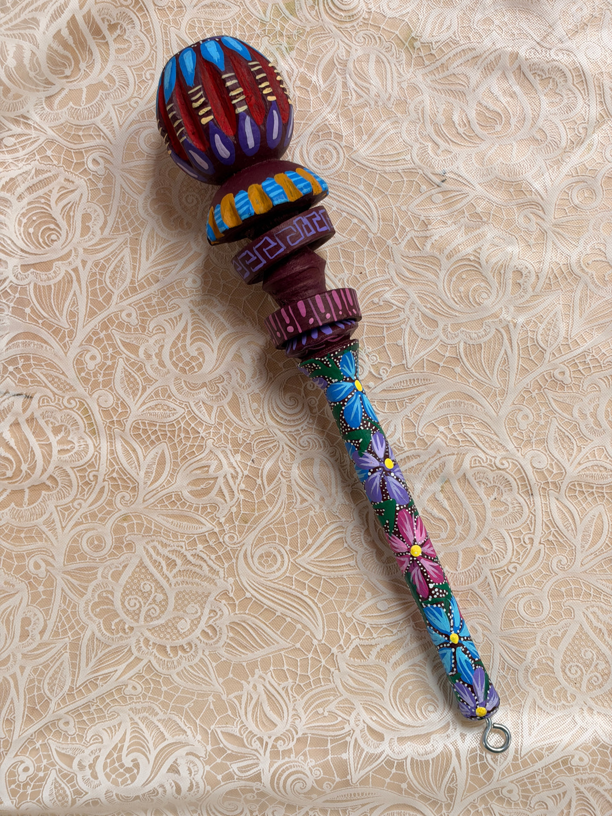Hand-Painted Decorative Molinillo