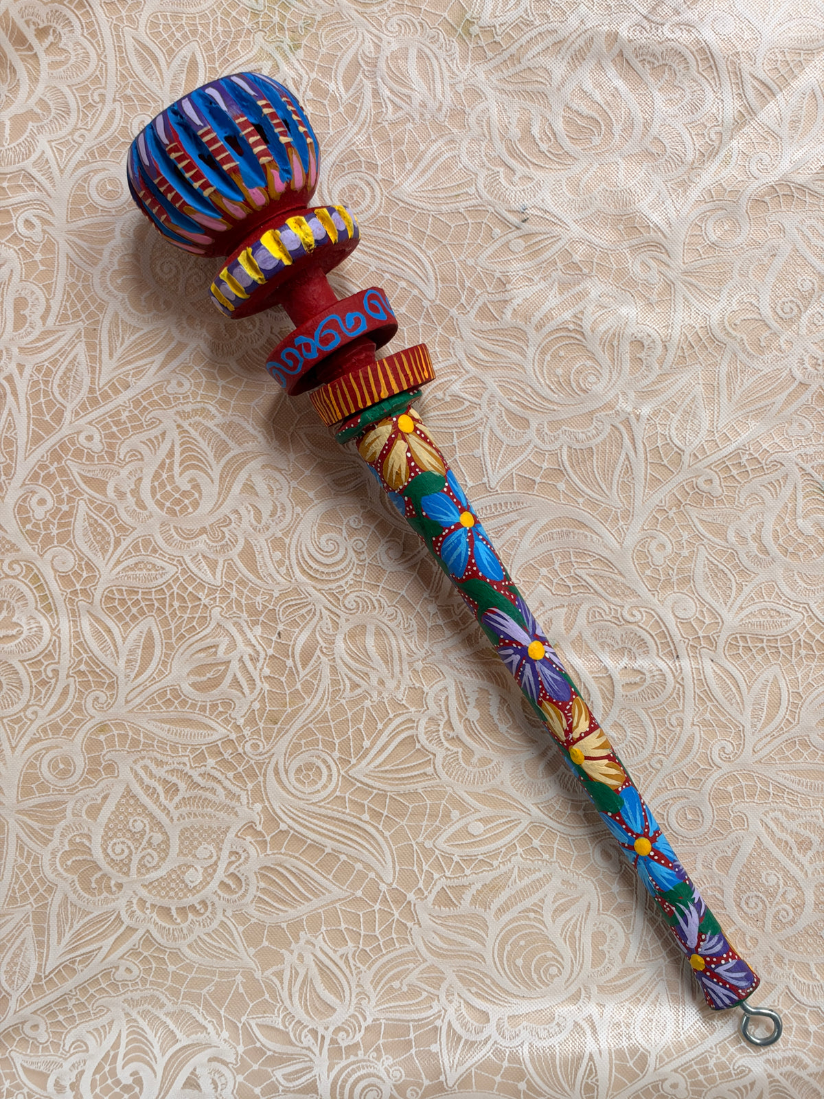 Hand-Painted Decorative Molinillo