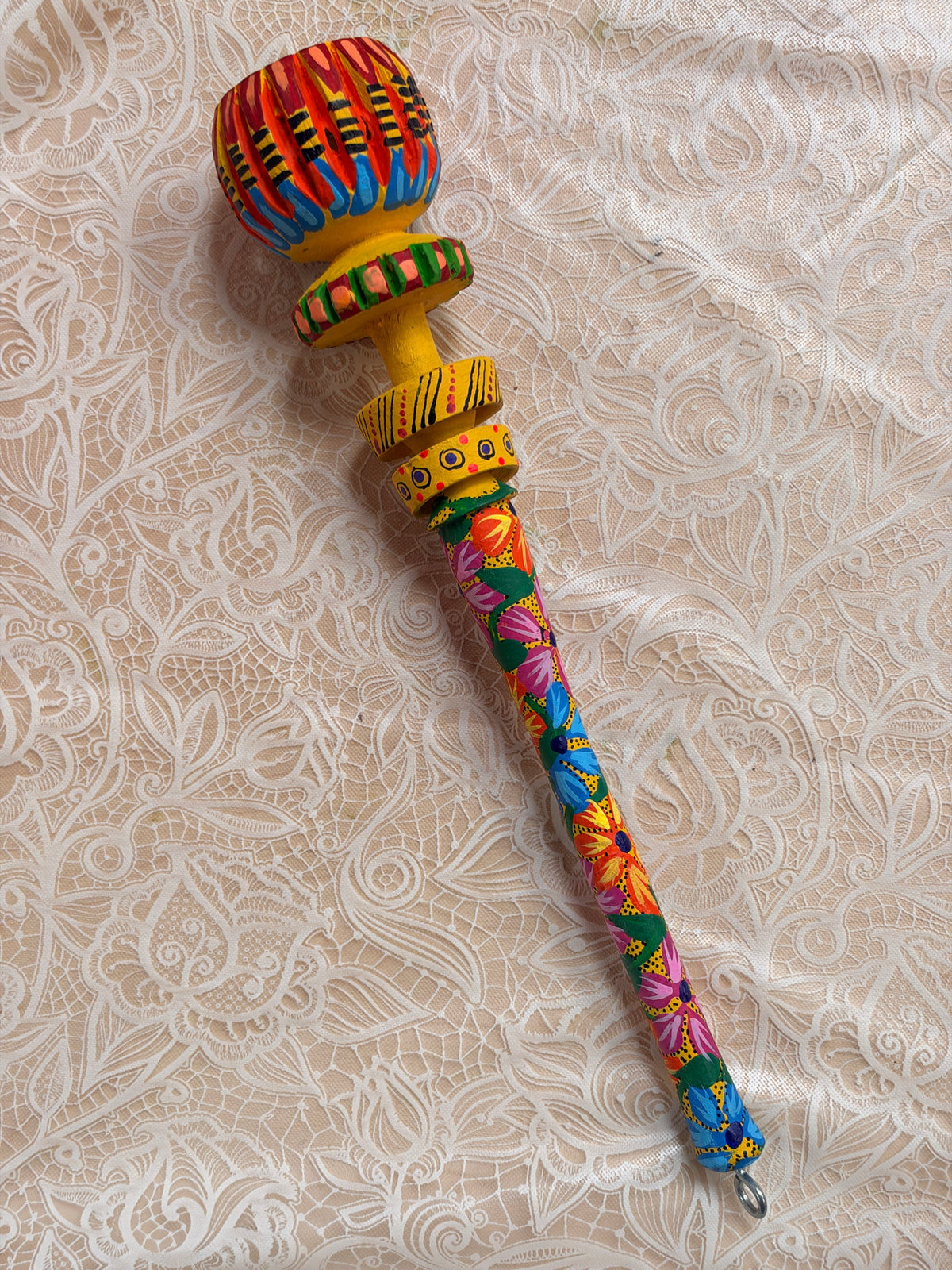 Hand-Painted Decorative Molinillo