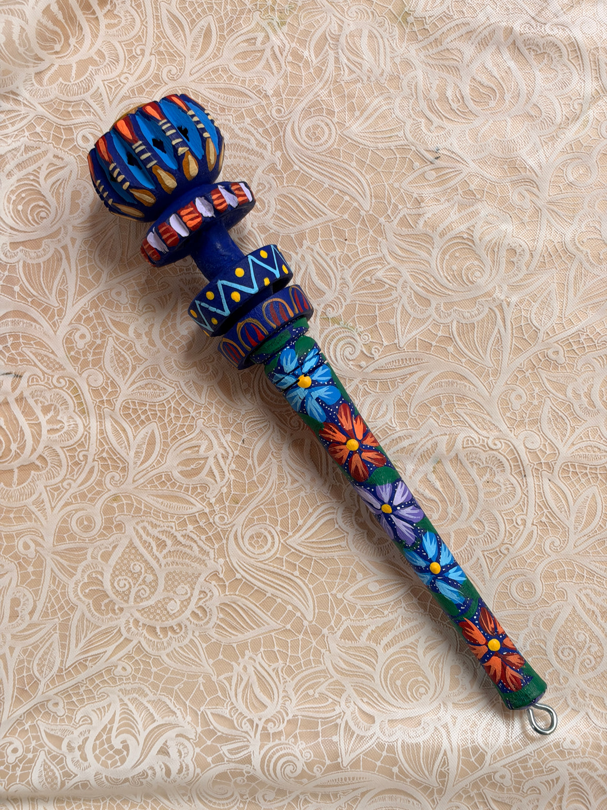 Hand-Painted Decorative Molinillo