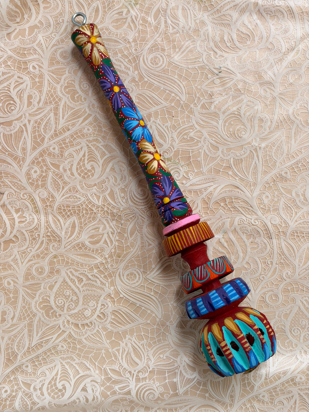 Hand-Painted Decorative Molinillo