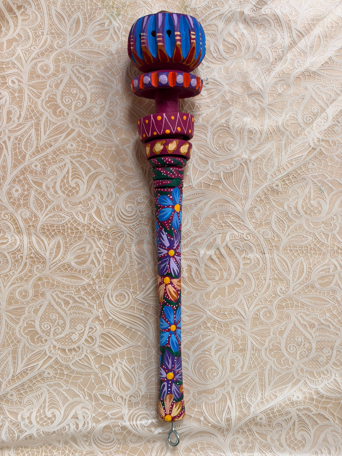 Hand-Painted Decorative Molinillo