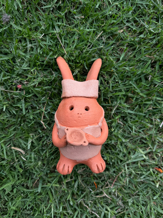 Chef Bunny Decor with Pot