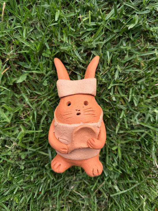 Chef Bunny Decor with Pan