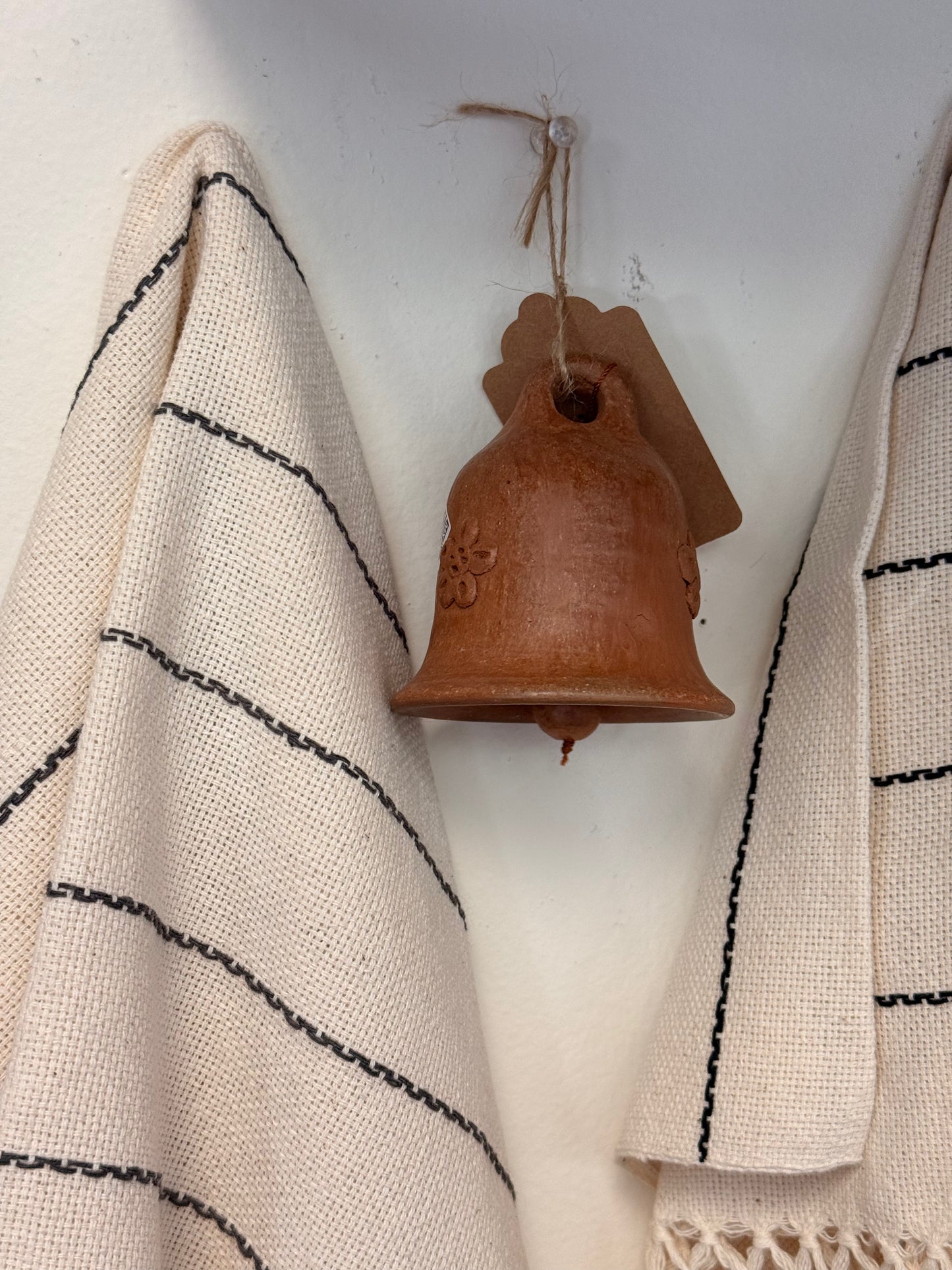 Bell Ornament / Campana de Barro 3''