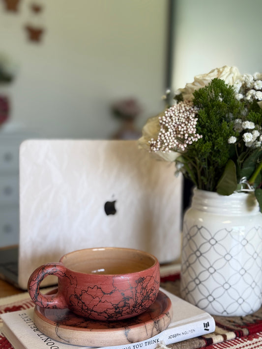 Red mug set Casa Antigua