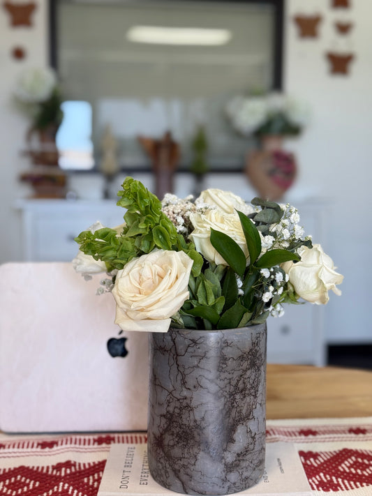 Flower vase - Gray - Casa Antigua