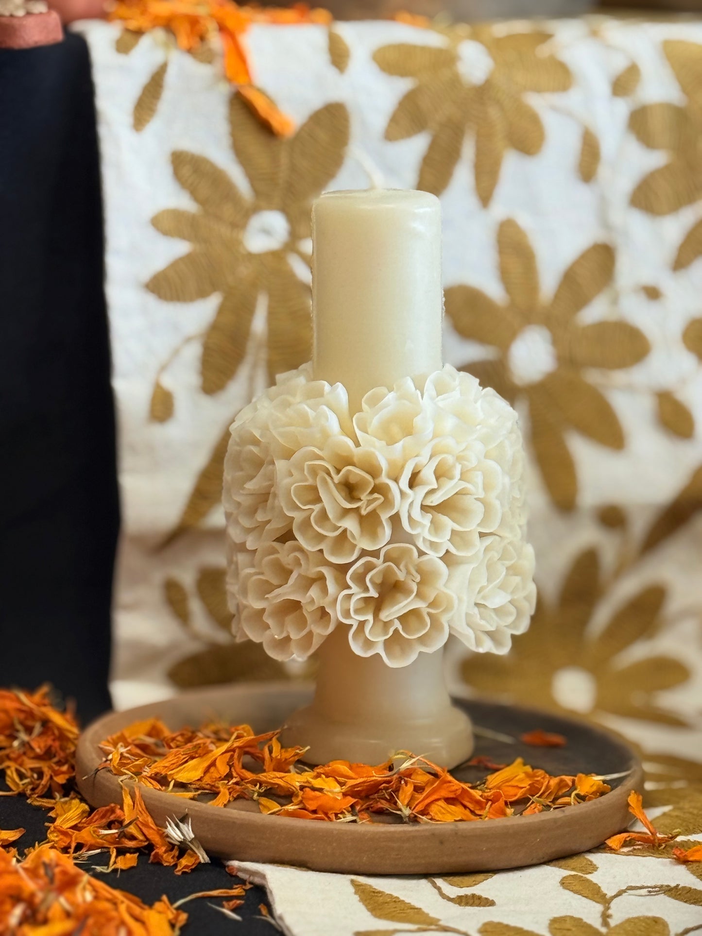 Cirio Clavel Blanco Vela/Candle