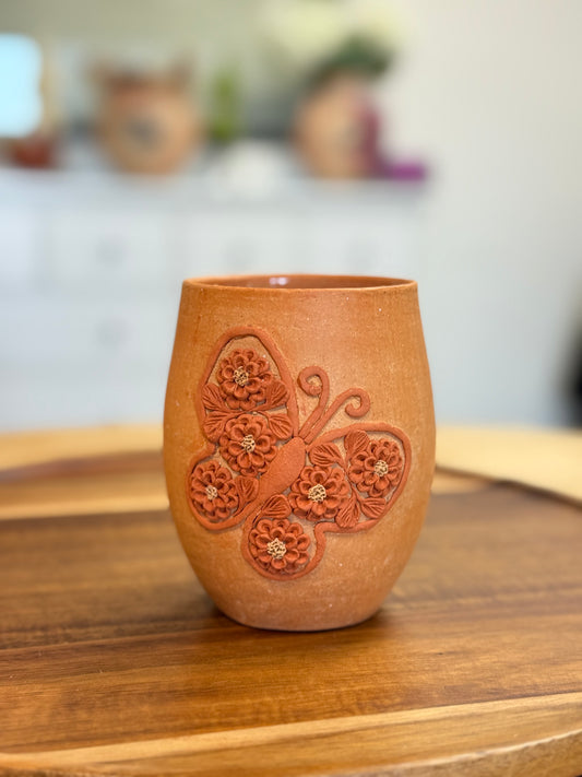 "Mariposa" filigrana tumbler/vaso