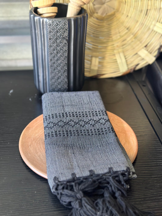 Anoche handtowel (black)