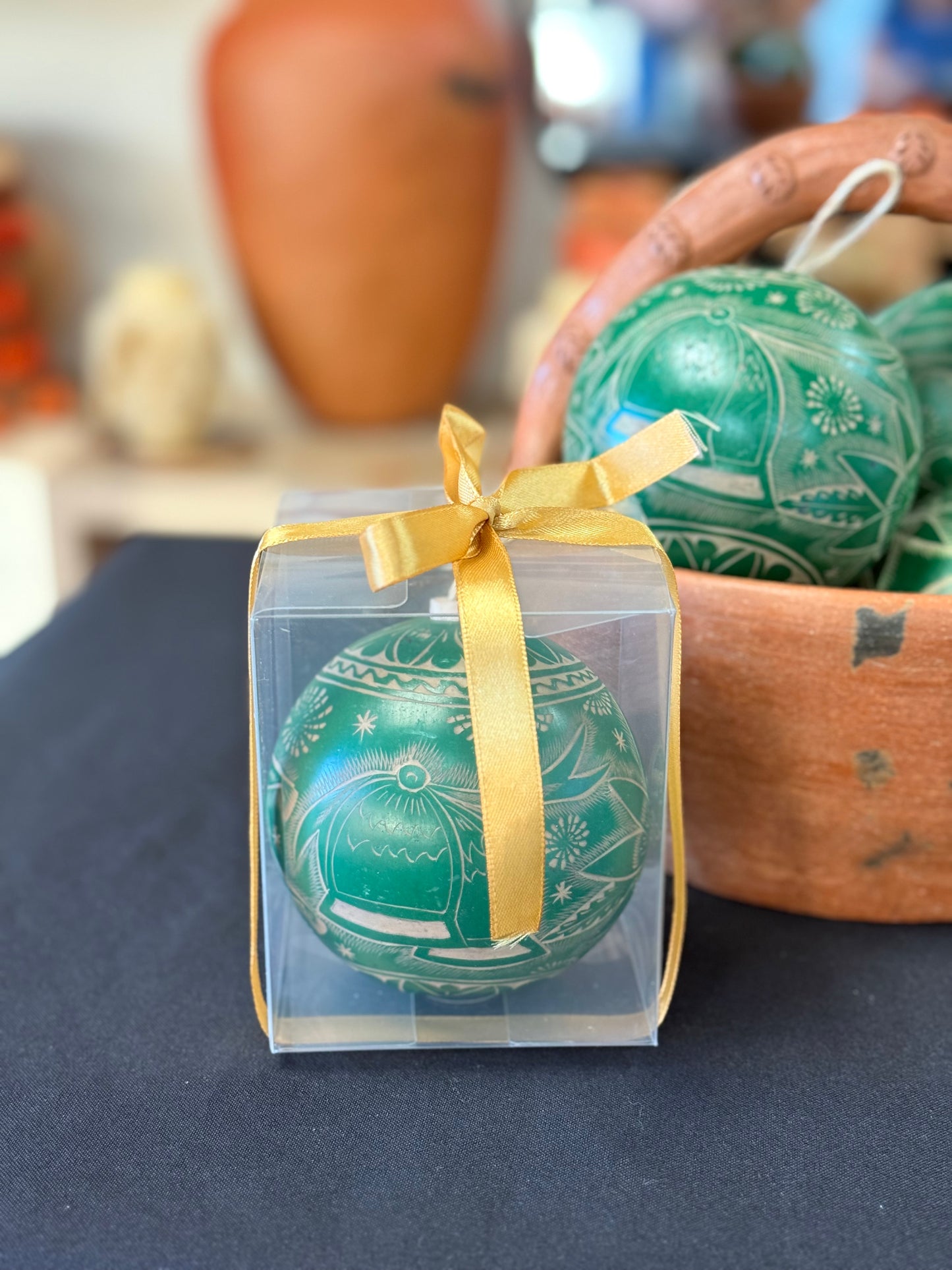 1 pc Green Christmas ornament