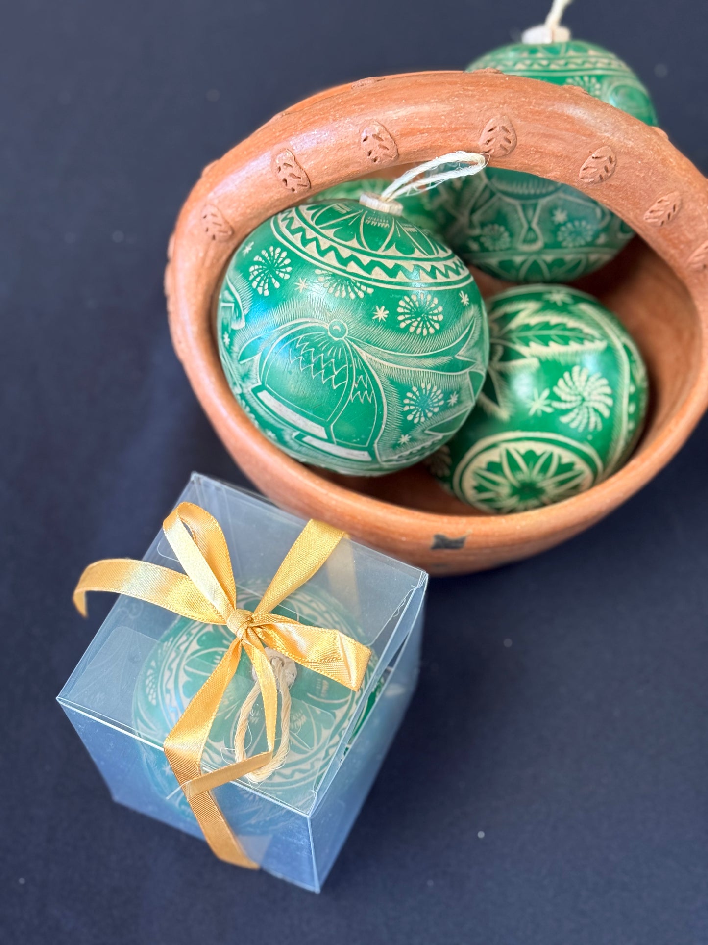 1 pc Green Christmas ornament