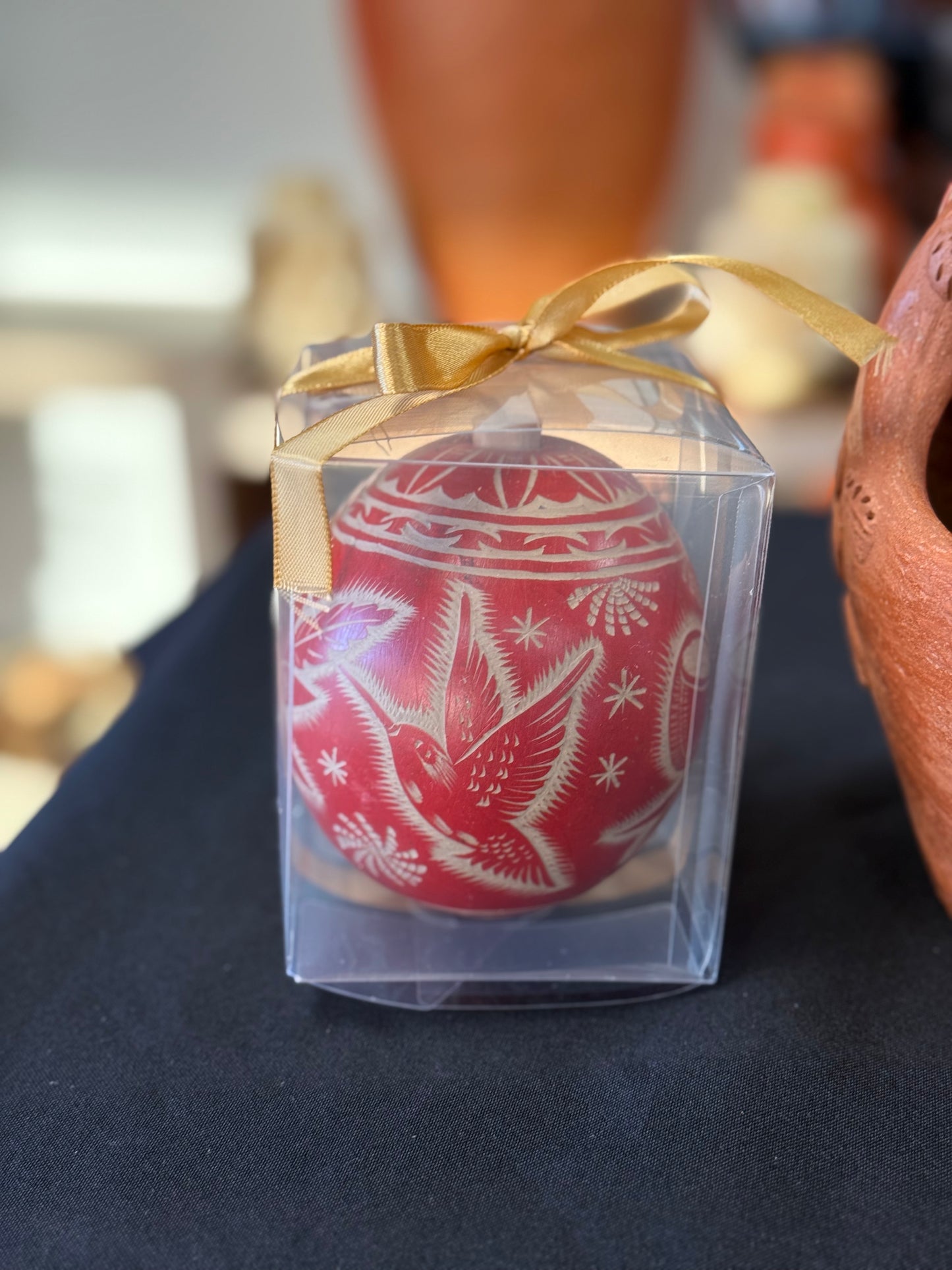 1 pc Red Christmas ornament