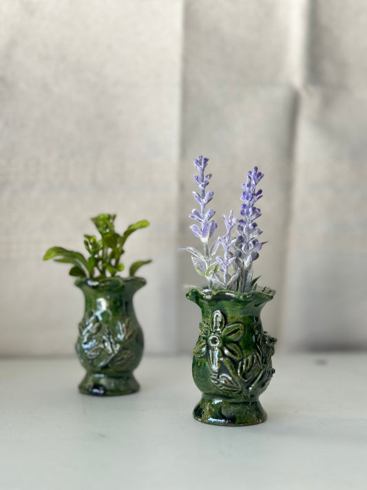 Barro verde florerito/flower vase