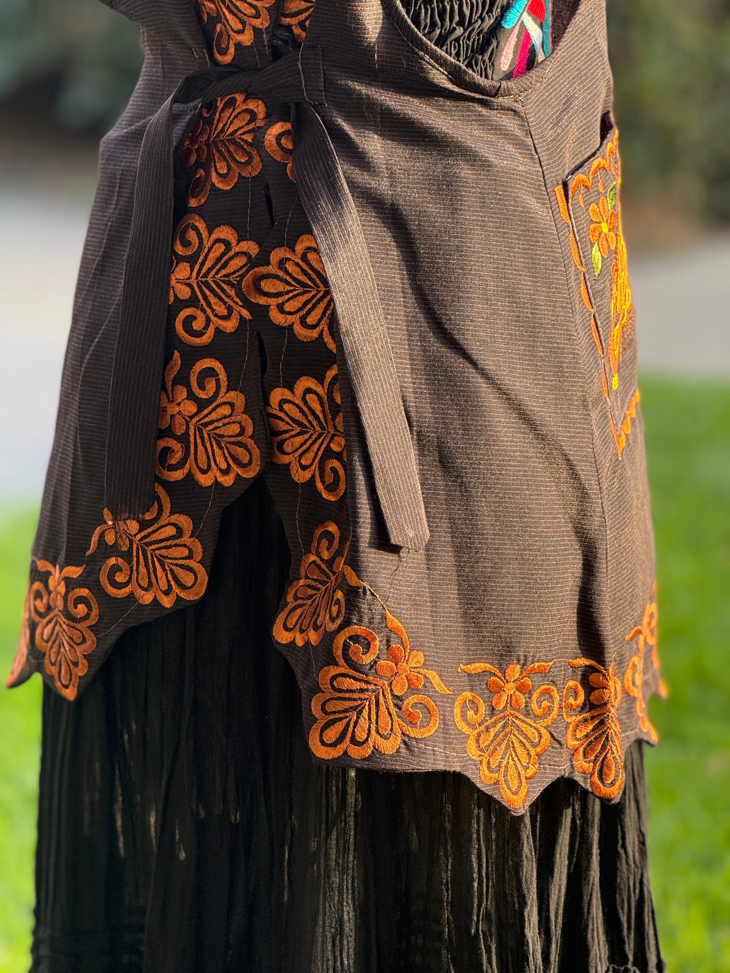 Otoño Peacock Mandil/Apron L