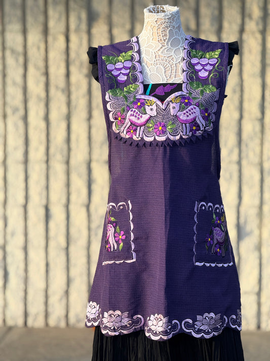 Purple Deer Apron/Mandil L