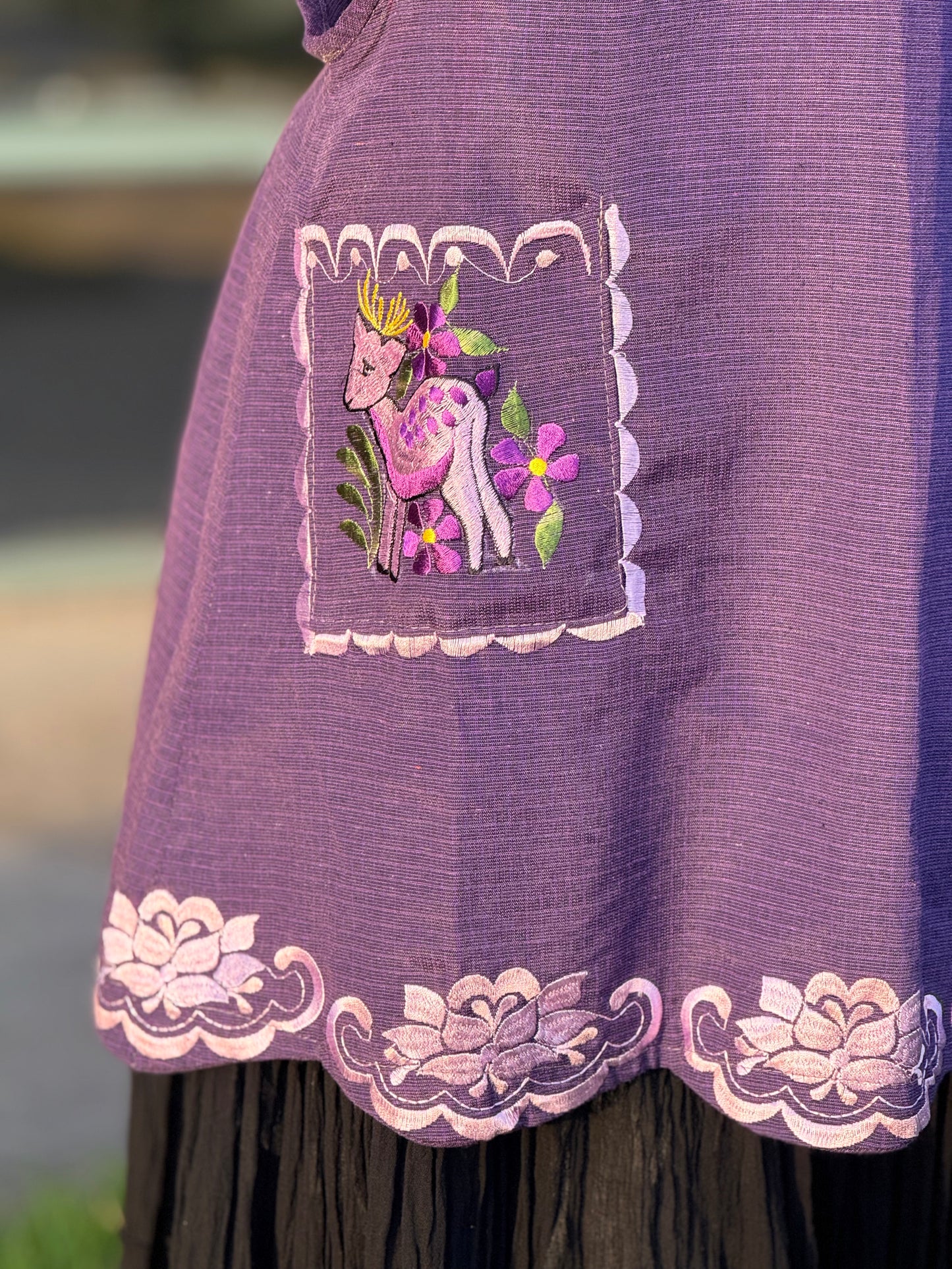 Purple Deer Apron/Mandil L