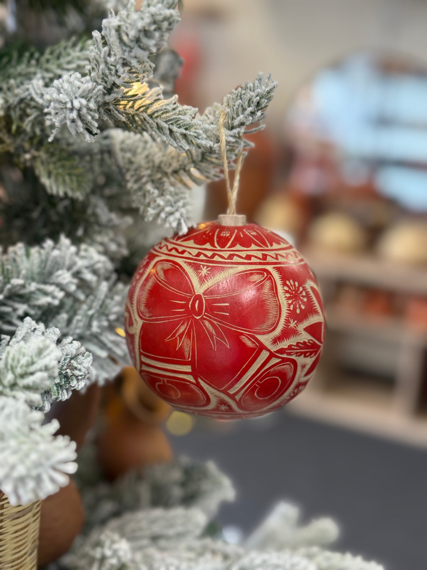 1 pc Red Christmas ornament