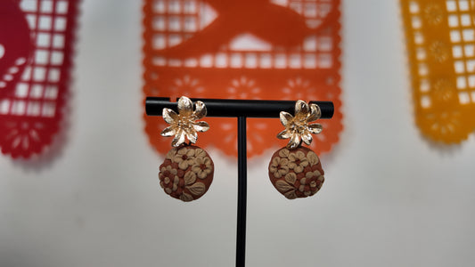 Filigrana earrings con flor
