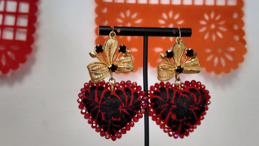 Aretes Bordados