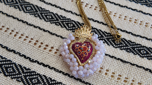 Pink Heart Necklace